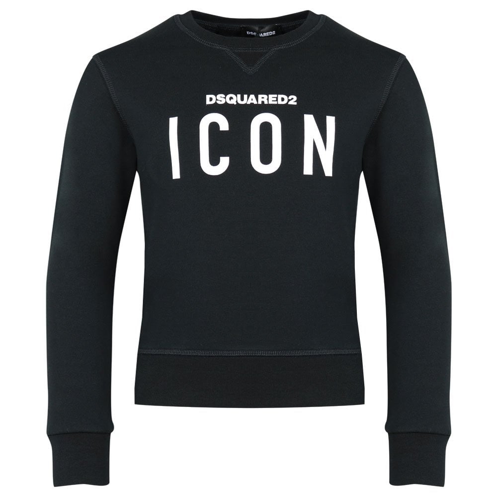 1000x1000 Icon Sweatshirt Black Designer Childrenswear