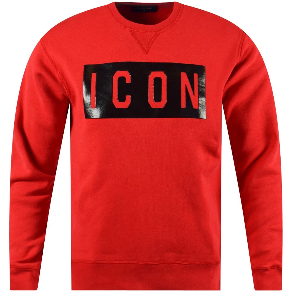 1000x1000 Red Box Logo Icon Sweatshirt