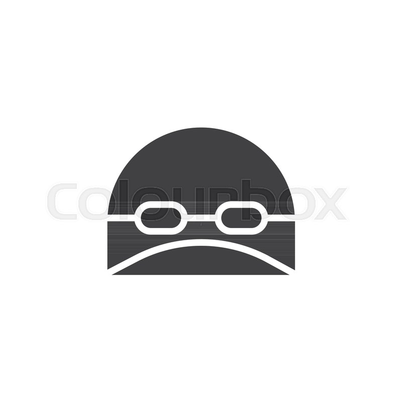 800x800 Swimming Hat And Glasses Vector Icon Stock Vector Colourbox