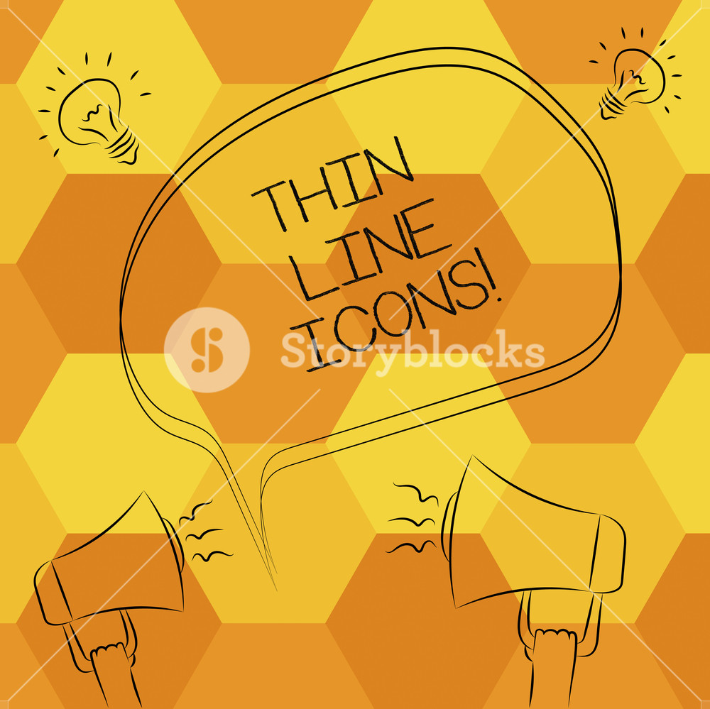 1000x999 Handwriting Text Writing Thin Line Icons Concept Meaning Symbols