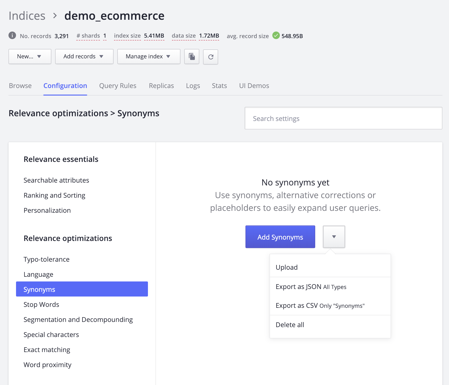1906x1636 Managing Synonyms From The Dashboard How To Managing Results