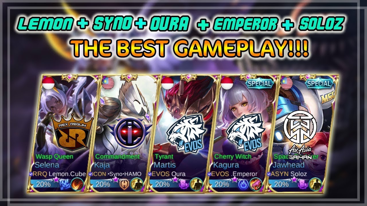 1280x720 Best Game Play Rrq Lemon + Icon Syno Hamo + Evos Oura + Evos