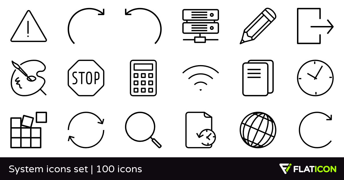 1200x630 System Icons Set Free Icons