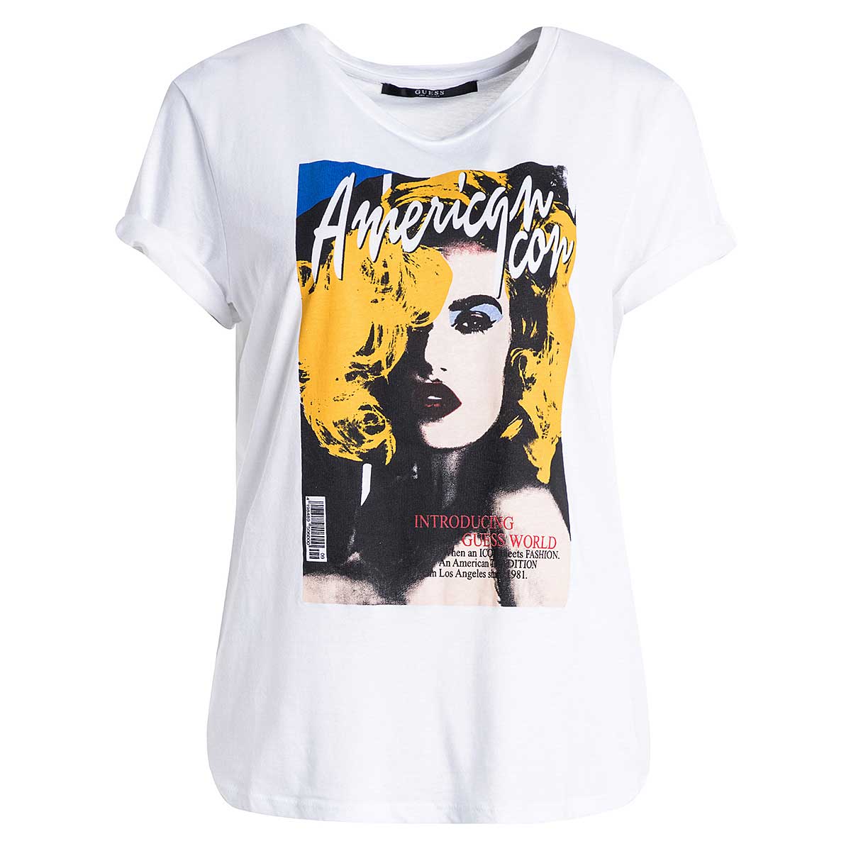 1200x1200 Guess American T Shirt American Icon Print Bei