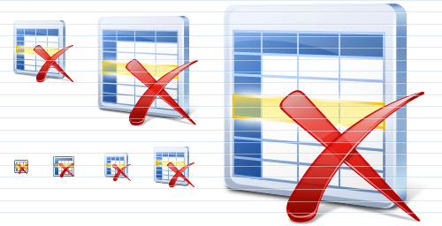 500x256 Database Application Icons Preview In All Sizes