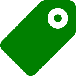 256x256 Green Tag Icon