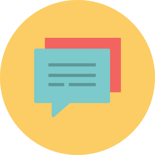 512x512 Speech, Bubbles, Conversation, Talk Icon Free Of Flat Retro