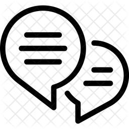 256x256 Speech Icon Of Line Style