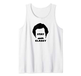 342x320 Anchorman Stay Classy Hair Mustache Icon Tank Top
