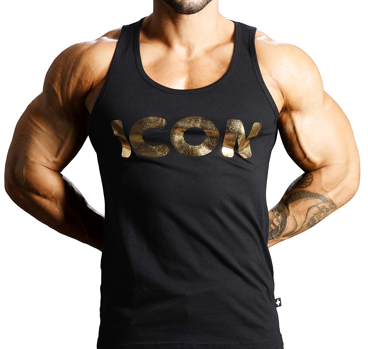 1200x1138 Andrew Christian Tank Top Icon Tank Black Andrew Christian