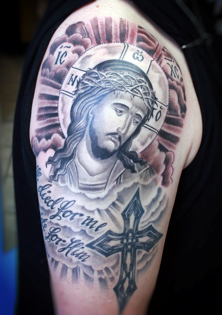 722x1024 Jesus Icon Tattoo A Tattoo I Done In Orthodox Style Chavdar