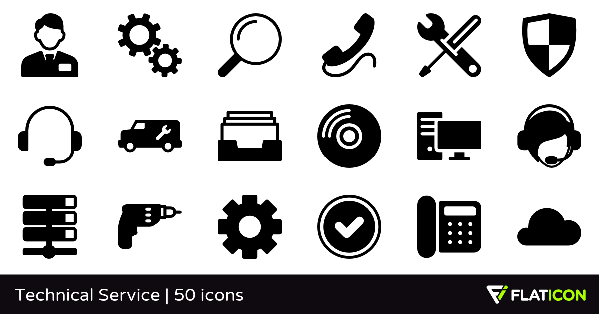1200x630 Technical Service Free Icons