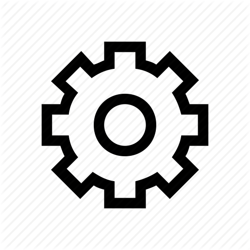 512x512 Gear, Technical Icon