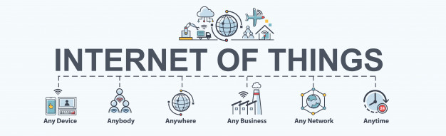 626x191 Internet Of Things Icon Banner Vector Premium Download
