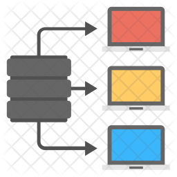 256x256 Network Management Icon Of Flat Style