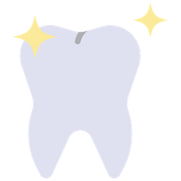 256x256 Teeth Whitening Icon Of Flat Style