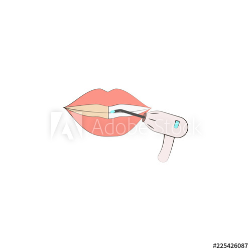 500x500 Teeth Whitening Laser Colored Icon Element Of Colored Cosmetology