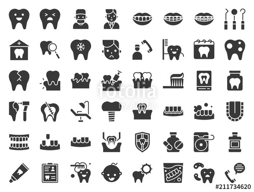 500x379 Dentist And Dental Clinic Related Icon, Such As Toothbrush, Tooth