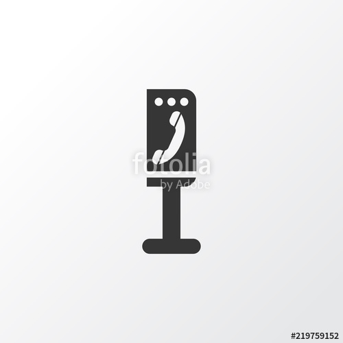 500x500 Payphone Icon Symbol Premium Quality Isolated Telecom Element