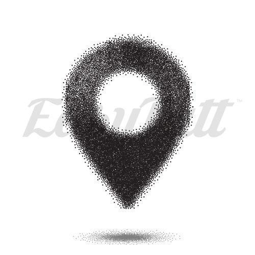 500x500 Location Icon Temporary Tattoos And Fake Tattoos