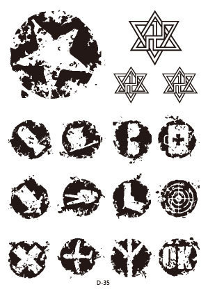 299x426 Temporary Harajuku Tattoo Waterproof Body Fake Stickers Men Women