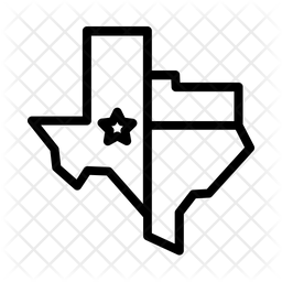 256x256 Texas Icon Of Line Style