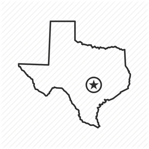 512x512 American State, Austin, Capital, Geography, Map, State, Texas Icon