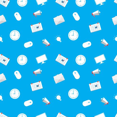 Seamless Pattern With Business Flat Icon On A White Background 490x490 Seamless Pattern With Business Flat Icon On A White Background