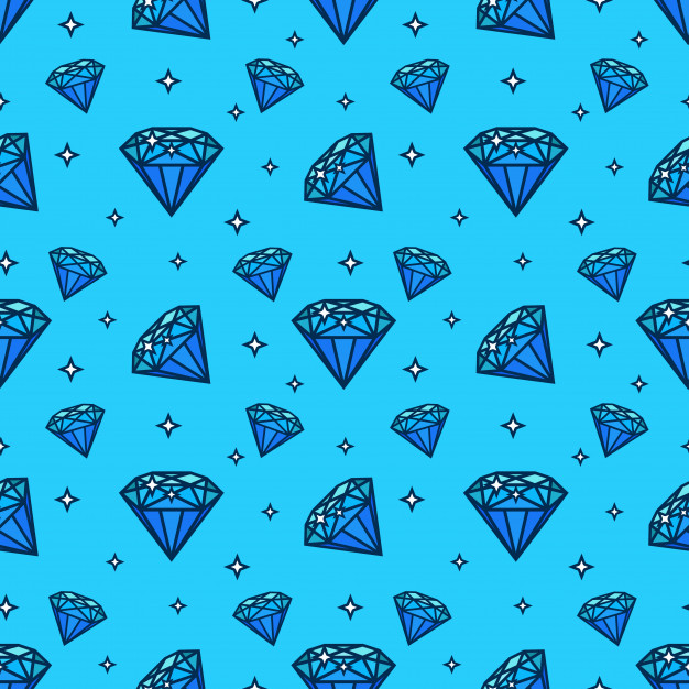 Vector Seamless Pattern With Gem And Diamond Icons Texture 626x626 Vector Seamless Pattern With Gem And Diamond Icons Texture