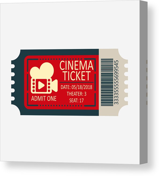 678x750 Cinema Ticket Icon Flat Style Movie Ticket, Entertainment Show