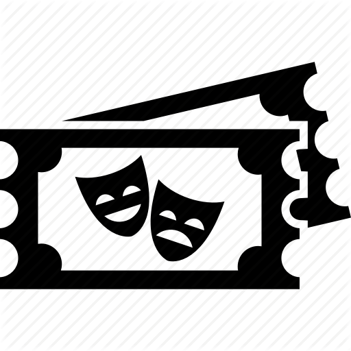 512x512 Comedy, Drama, Theater, Theatre, Ticket, Tickets Icon