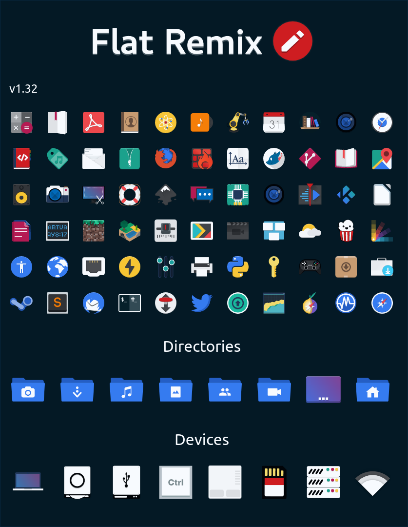 837x1080 Install Flat Remix Icon Theme In Ubuntu Ubuntu Flat Theme