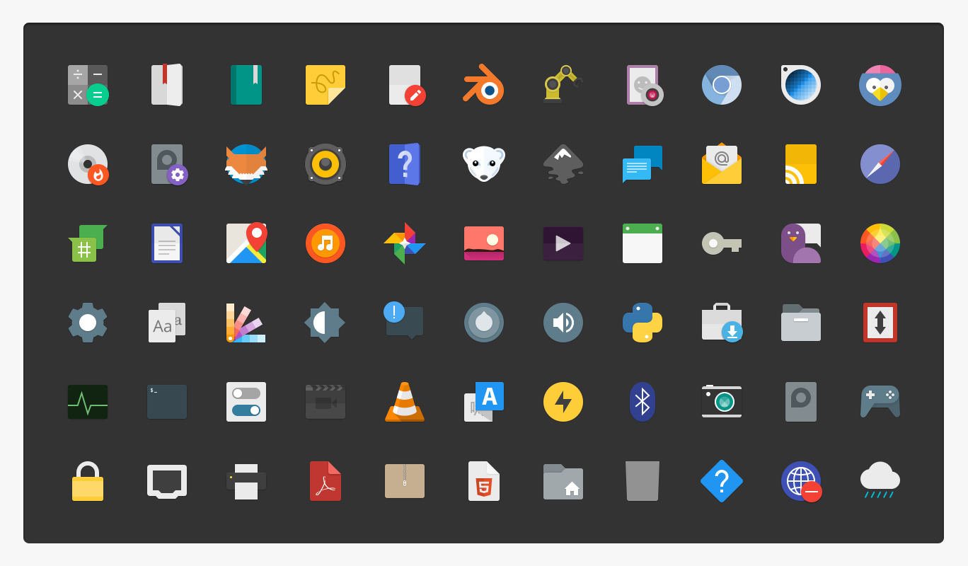 1368x800 Paper Icons