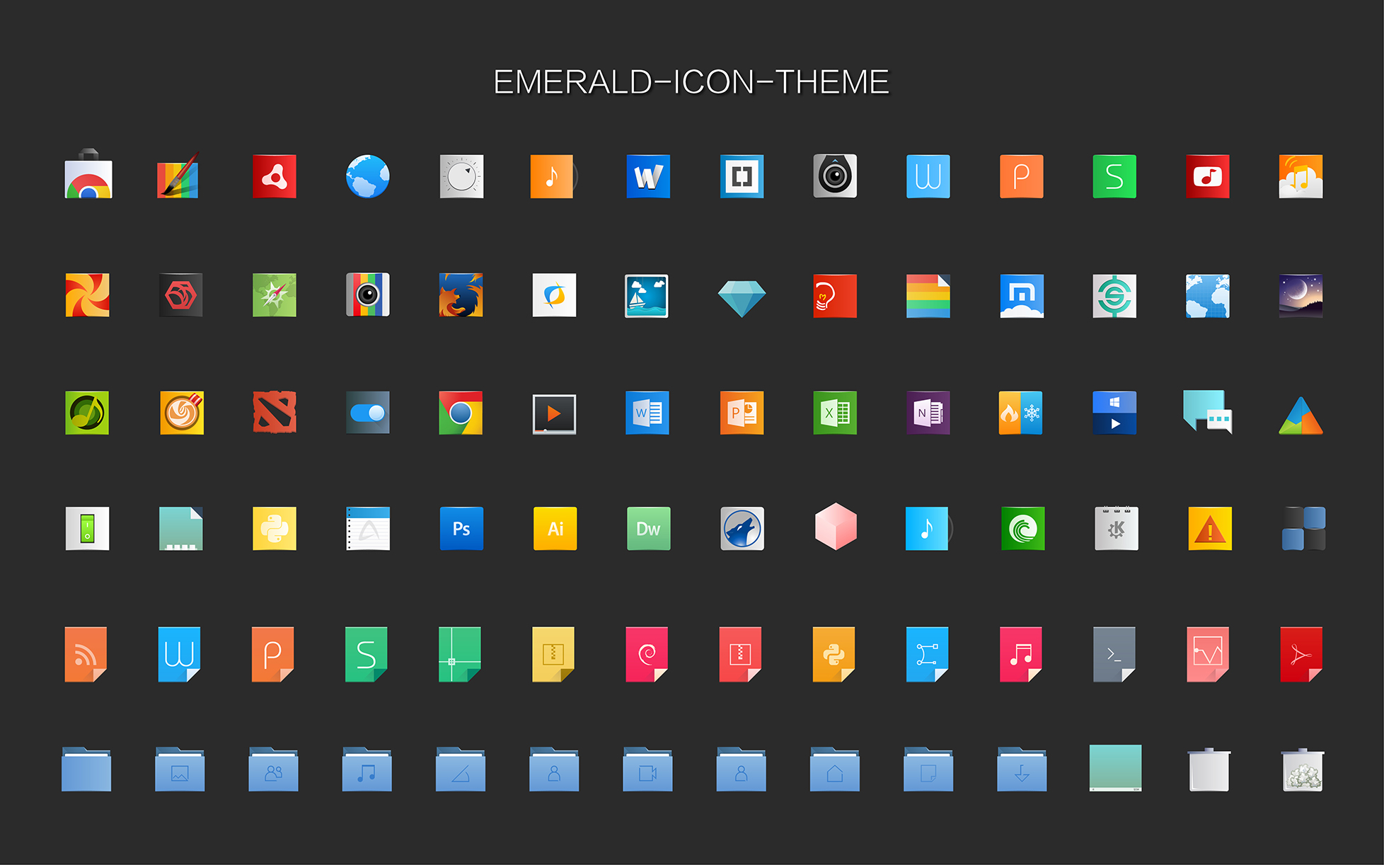 1956x1222 Emerald Icon Theme
