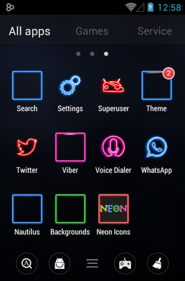 264x400 Neon Android Icon Pack