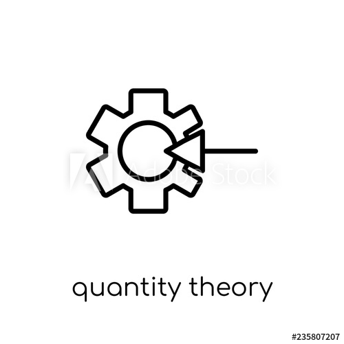 500x500 Quantity Theory Of Money Icon Trendy Modern Flat Linear Vector