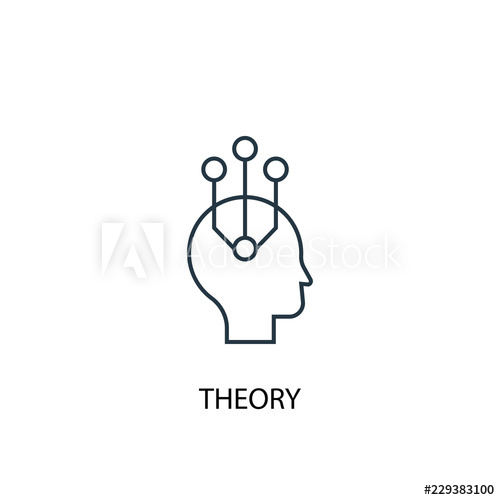 500x500 Theory Concept Line Icon Simple Element Illustration Theory
