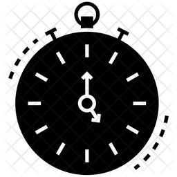 256x256 Stopwatch Icon Of Glyph Style