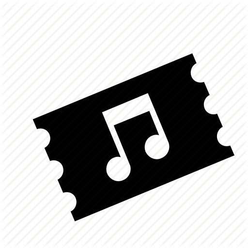 512x512 Music, Musical, Note, Ticket Icon