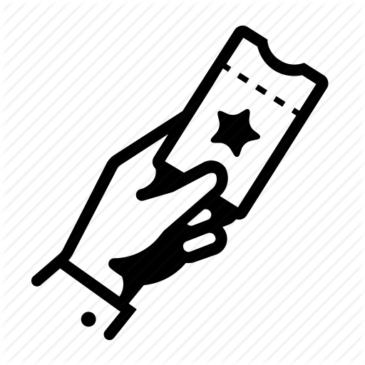 512x512 Cinema, Film, Hand, Movie, Ticket Icon