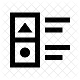 256x256 Tiles Icon Of Line Style