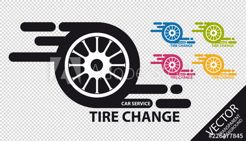 500x286 Car Service Icon Tire Change