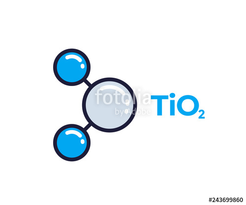 500x417 Titanium Dioxide Molecule Icon Stock Image And Royalty Free