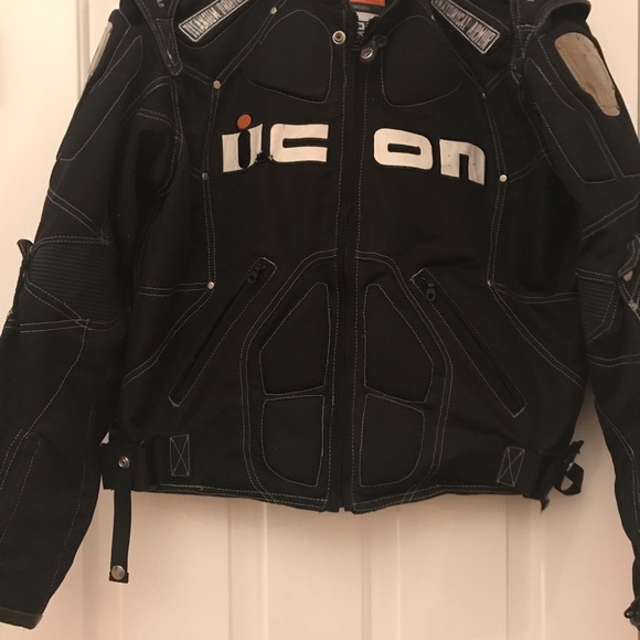 580x580 Icon Jackets Coats Black Timax Armor Titanium Motorcycle