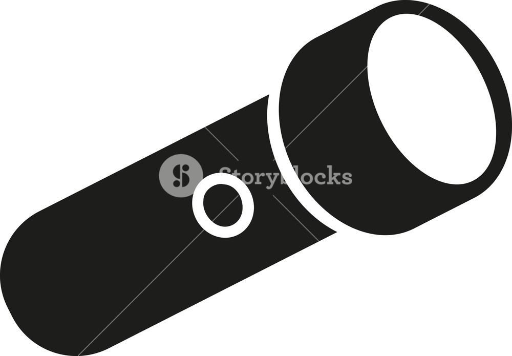 1000x695 Flashlight Icon Torch Royalty Free Stock Image