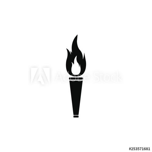 500x500 Torch Icon, Torch Symbol