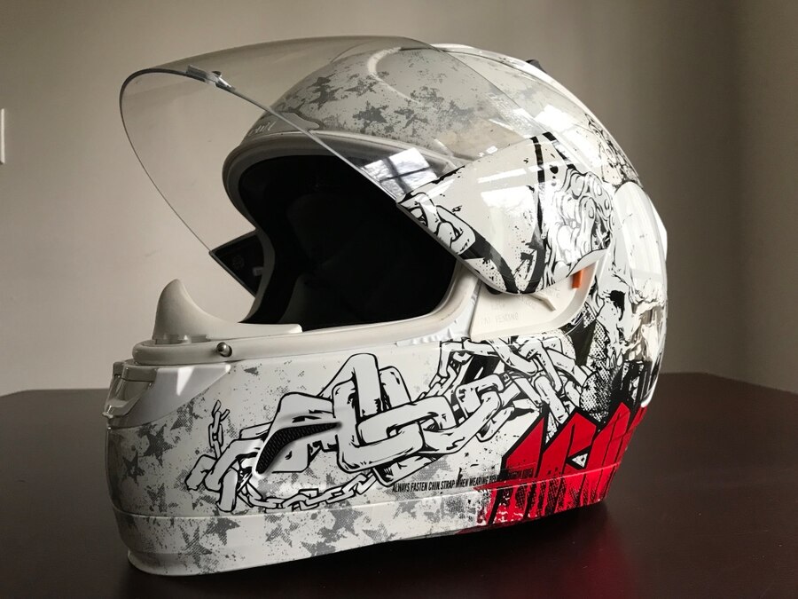 900x675 Used Motorcycle Helmet Icon Alliance Torrent Medium Size