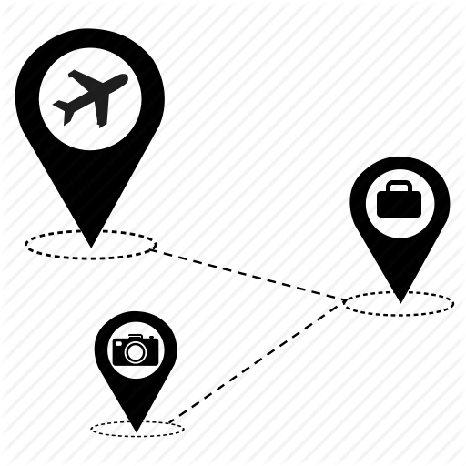 512x512 Airport, Bag, Go, Map, Tour, Travel, Vacation Icon