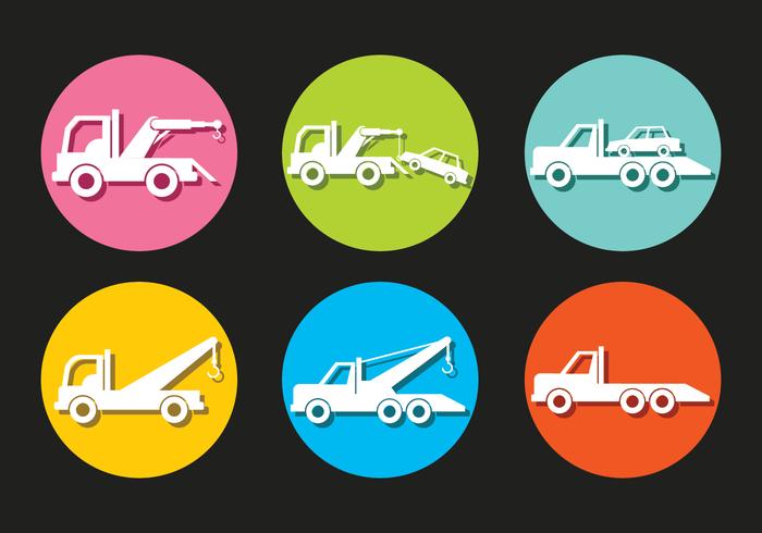 Towing Vector Icons 700x490 Towing Vector Icons