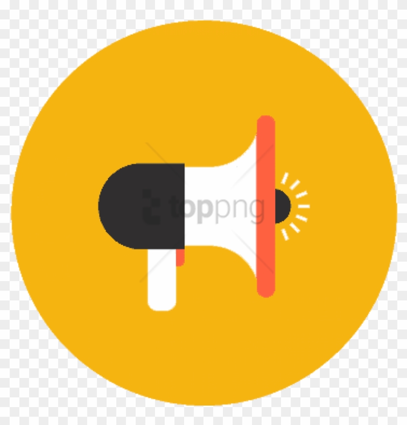 840x877 Free Png Megaphone Flat Icon